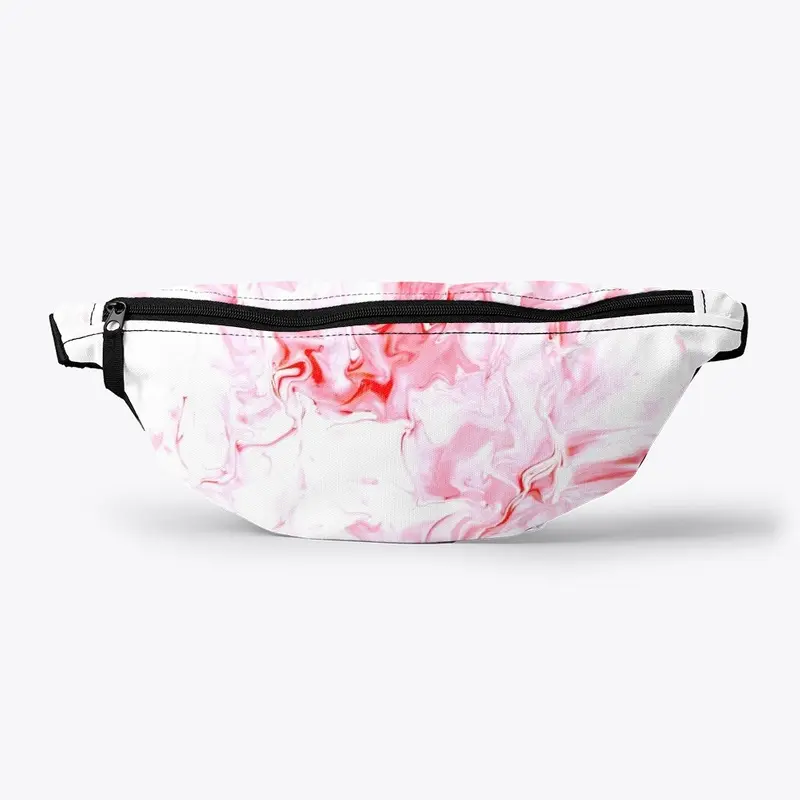 Pink Marble Gaiter and Fanny Pack